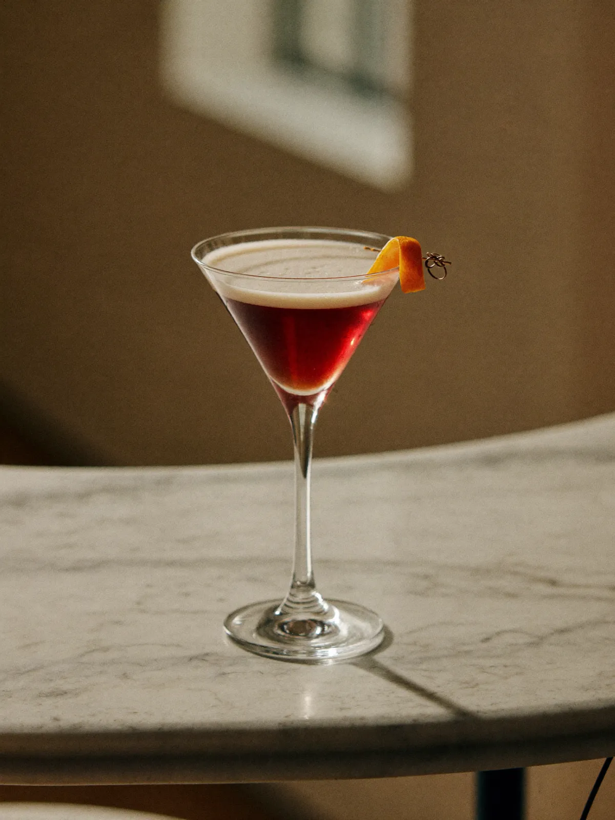Boulevardier, servi dans son verre