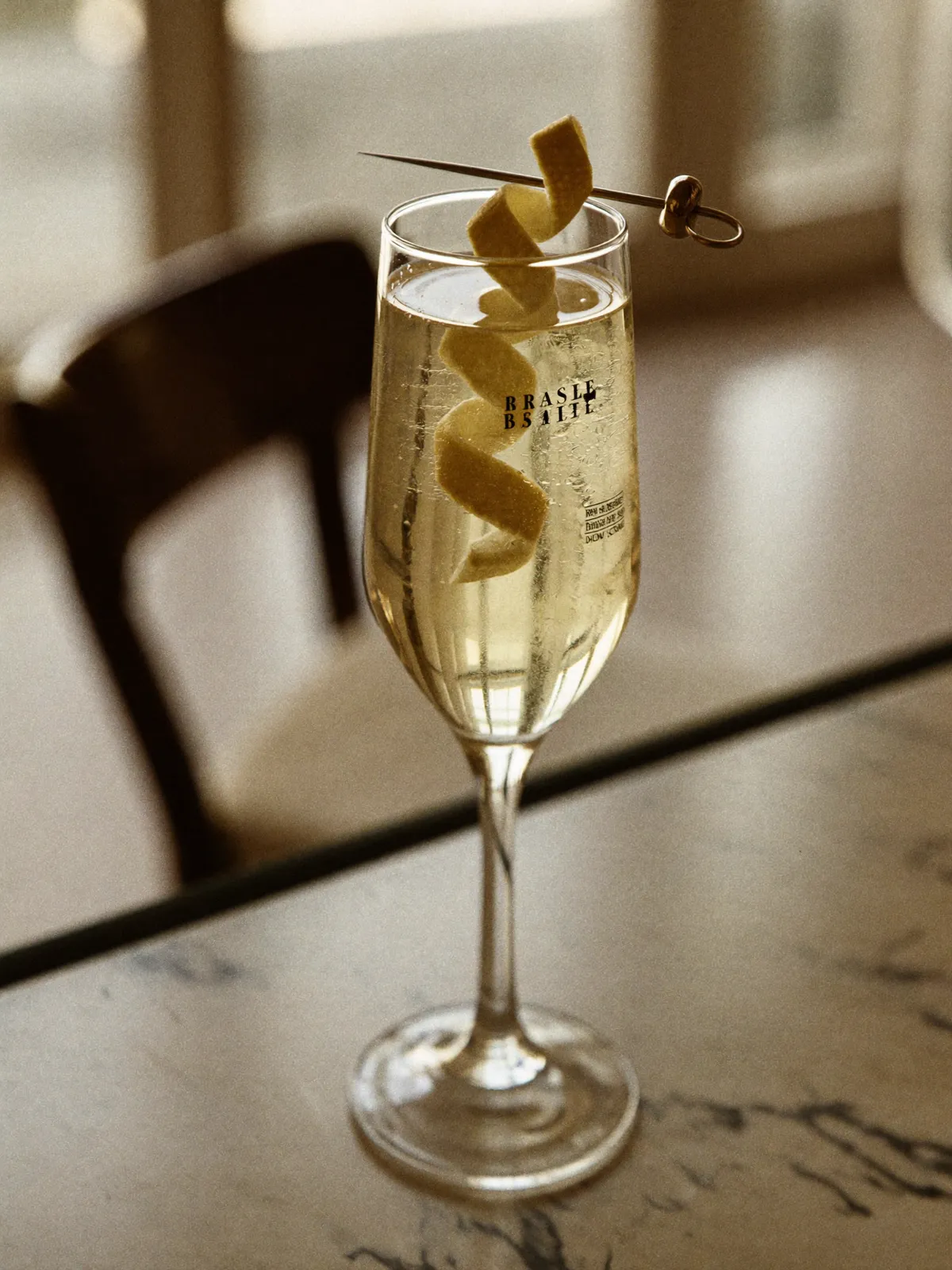 French 75, servi dans son verre