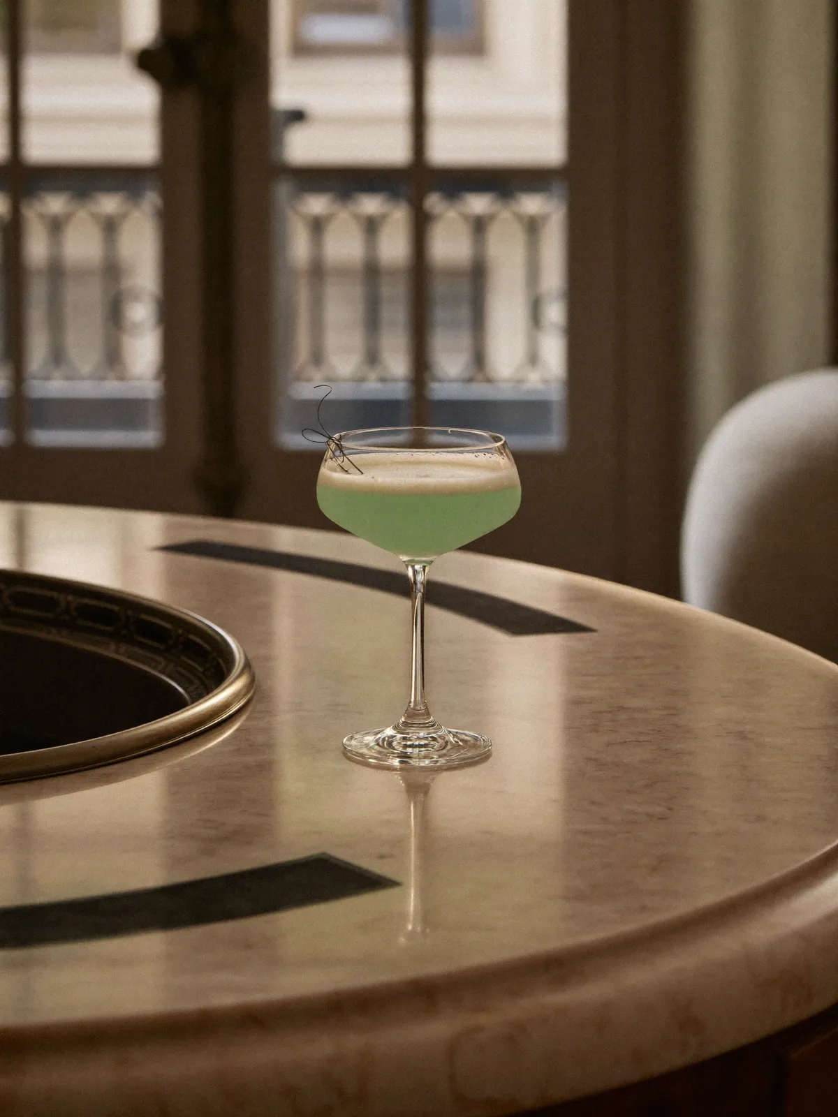 Grasshopper, servi dans son verre