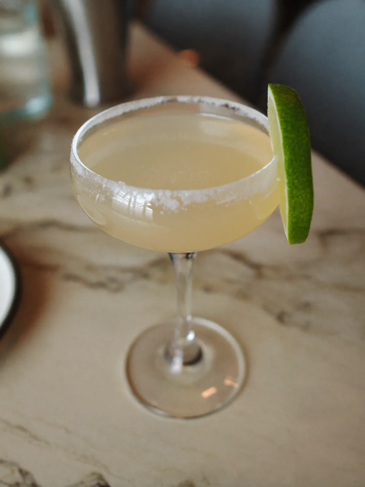 Margarita, servi dans son verre