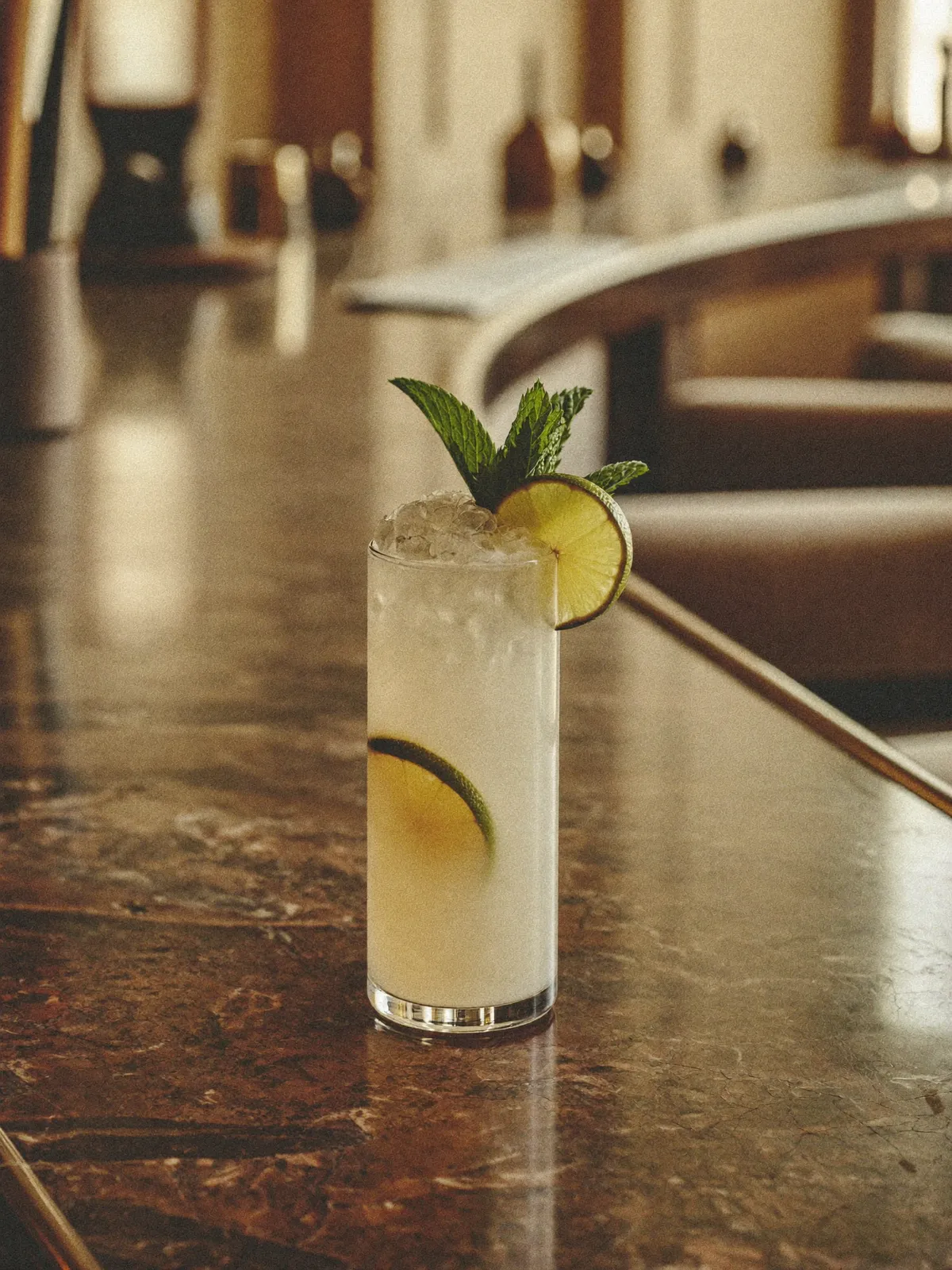 Mojito, servi dans son verre