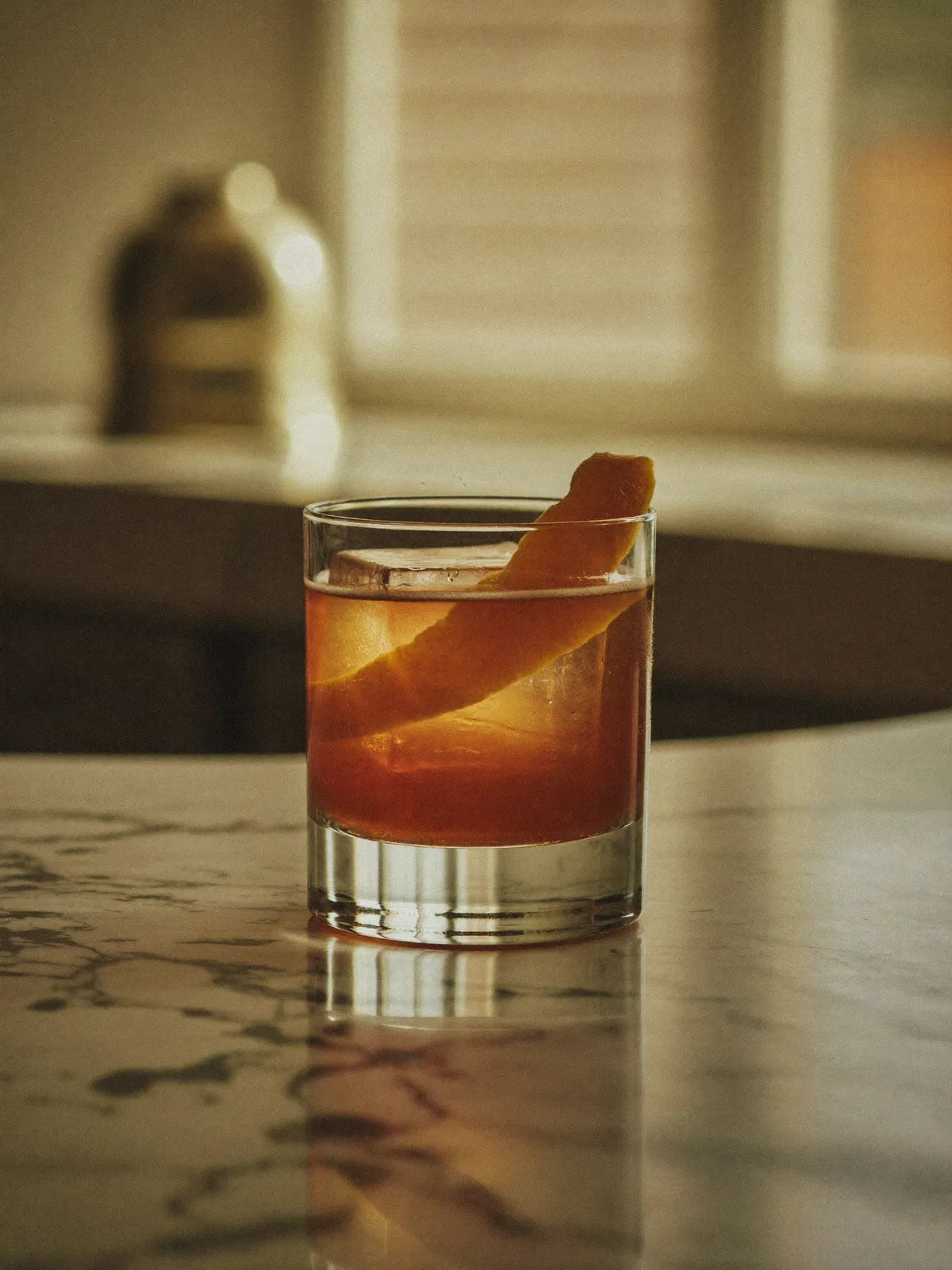 Old Fashioned, servi dans son verre