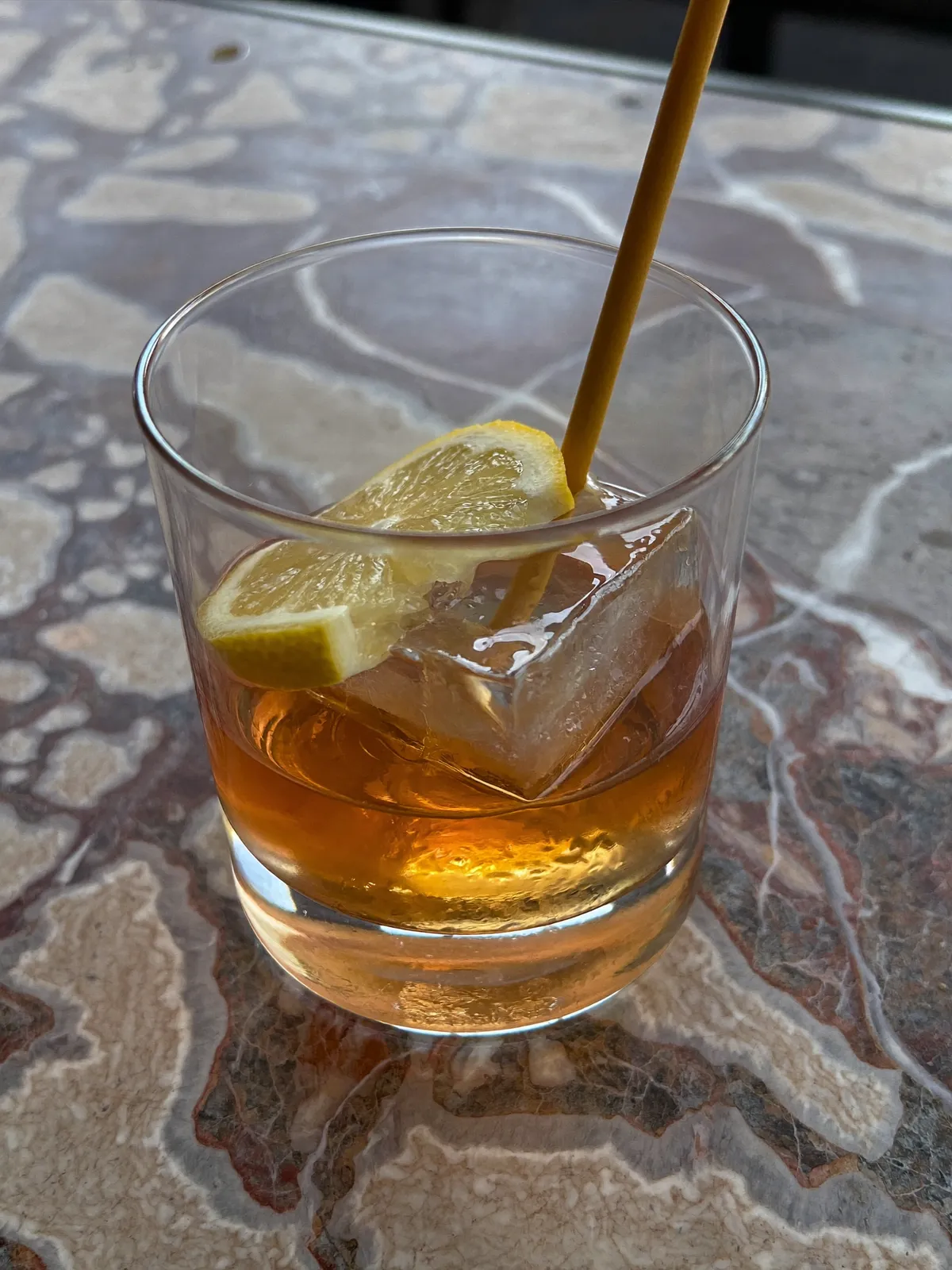 Rusty Nail, servi dans son verre